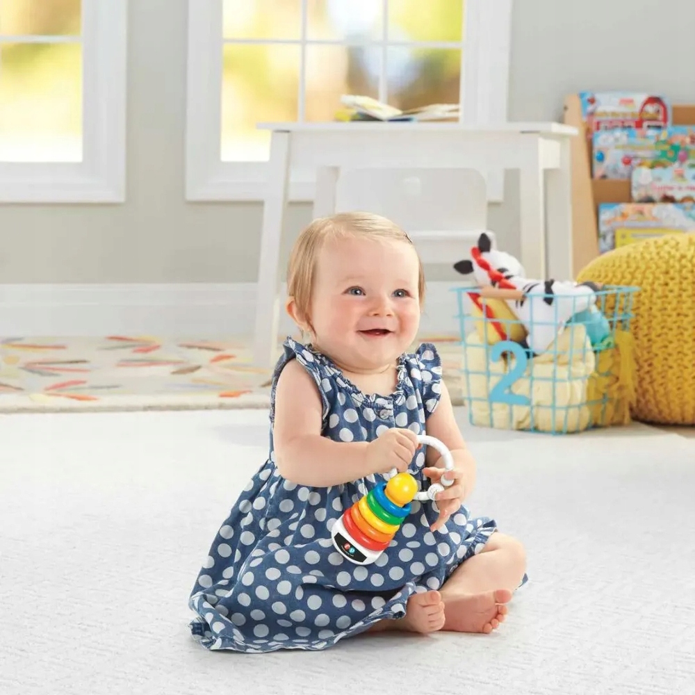 FISHER ZAWIESZKA GRZECHOTKA PIRAMIDKA DFR09 Marka Fisher-Price