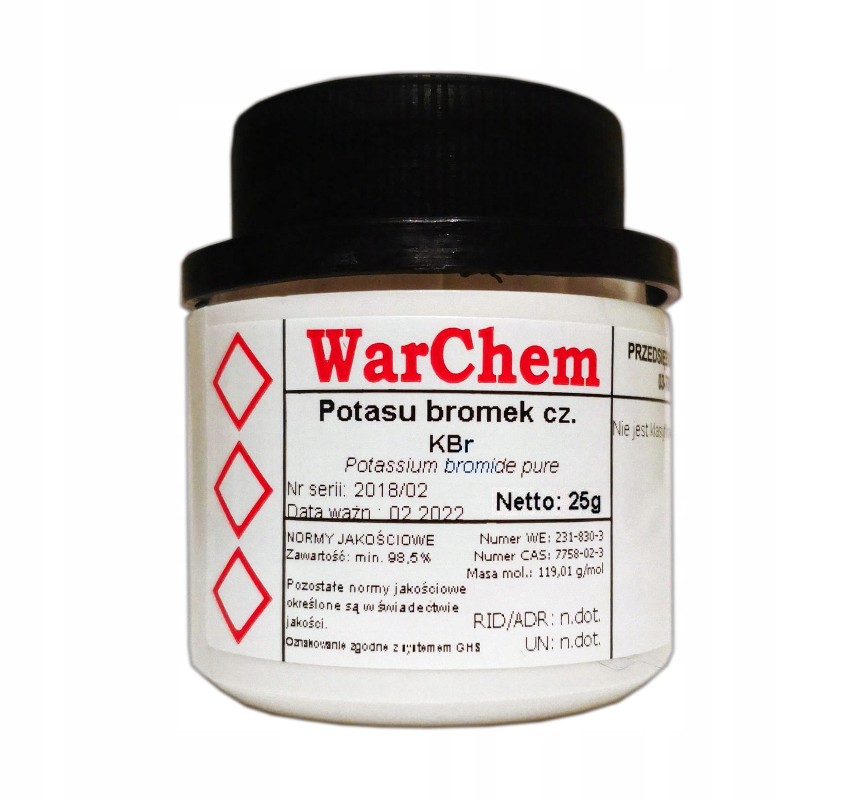 

Bromek Potasu 25g Warchem [50722]