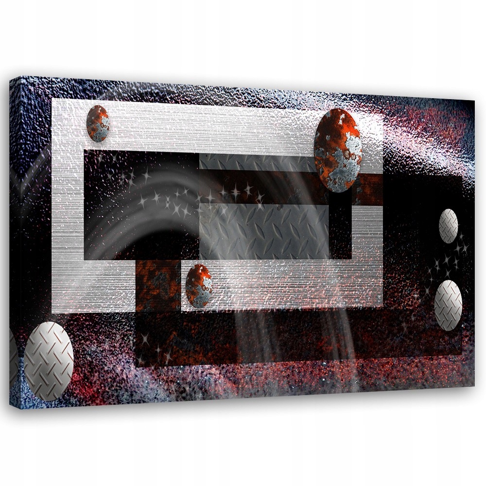 Obraz na plátne, Geometrická abstrakcia Guľôčky 90x60