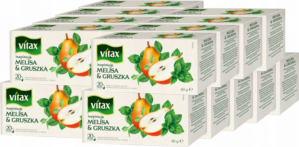 Vitax Melisa Gruszka Herbata 20tb Herbata ekspresowa x18