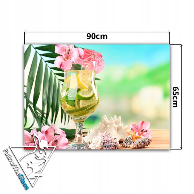 płytki ścienne hartowane kuchnia 90x65 drink Typ dekor