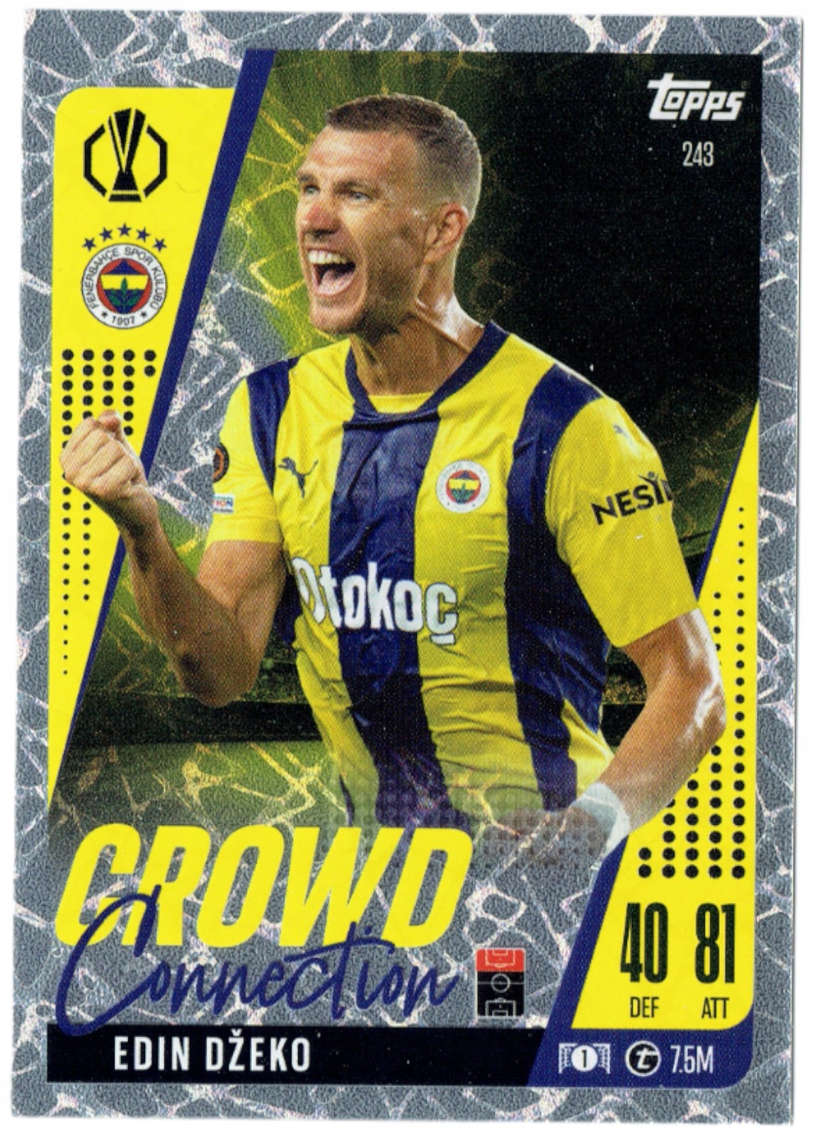 Topps Match Attax Extra 2024-2025 Crowd Connection 243 Edin Dzeko