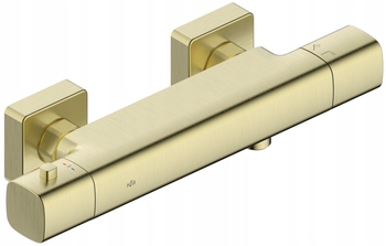Kfa Termostatická Nástenná Sprchová Batéria Malaga Zlatá Brúsená Pvc