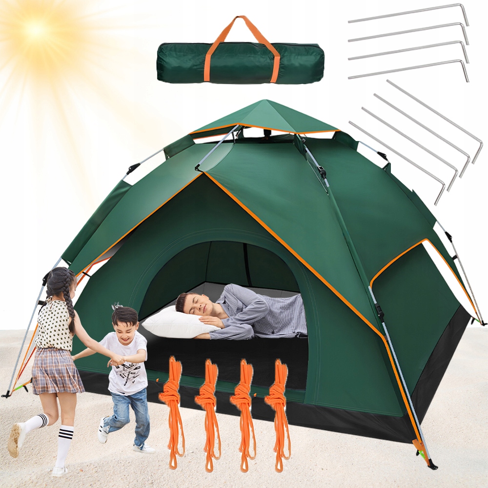 Stan Pro 3-4 Osoby, Automatický, Samorozkládací Set