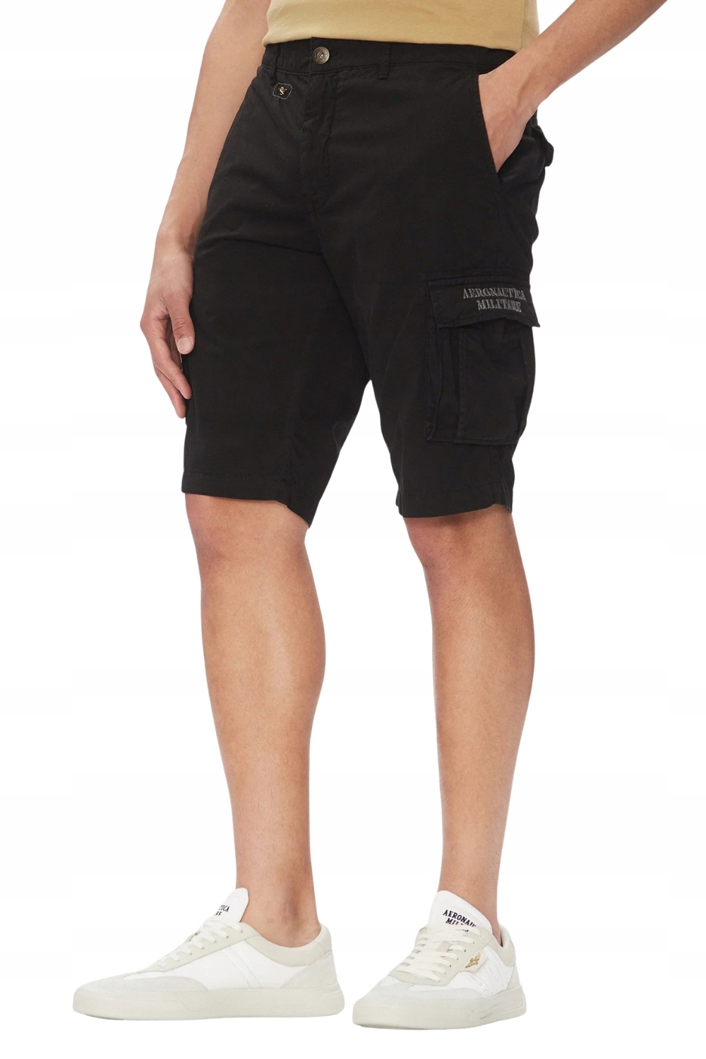 Aeronautica Militare Černé pánské bermudy 54