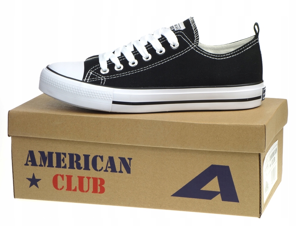 

Trampki American Club Original Tenisówki Czarne 36