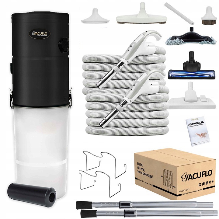 Odkurzacz Centralny Vacuflo FC670X Pro Zestaw White