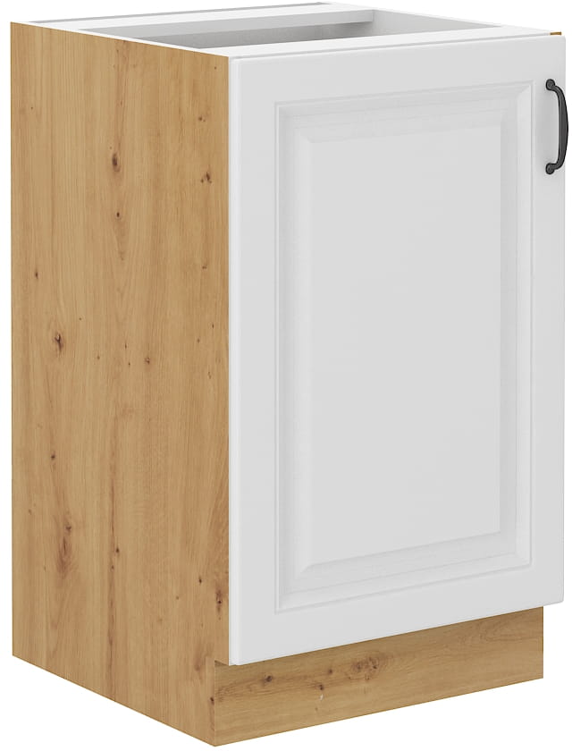 Kuchyňská Skříňka Pod Dřez 50 CM Přední Strana Bílá Matná Mdf