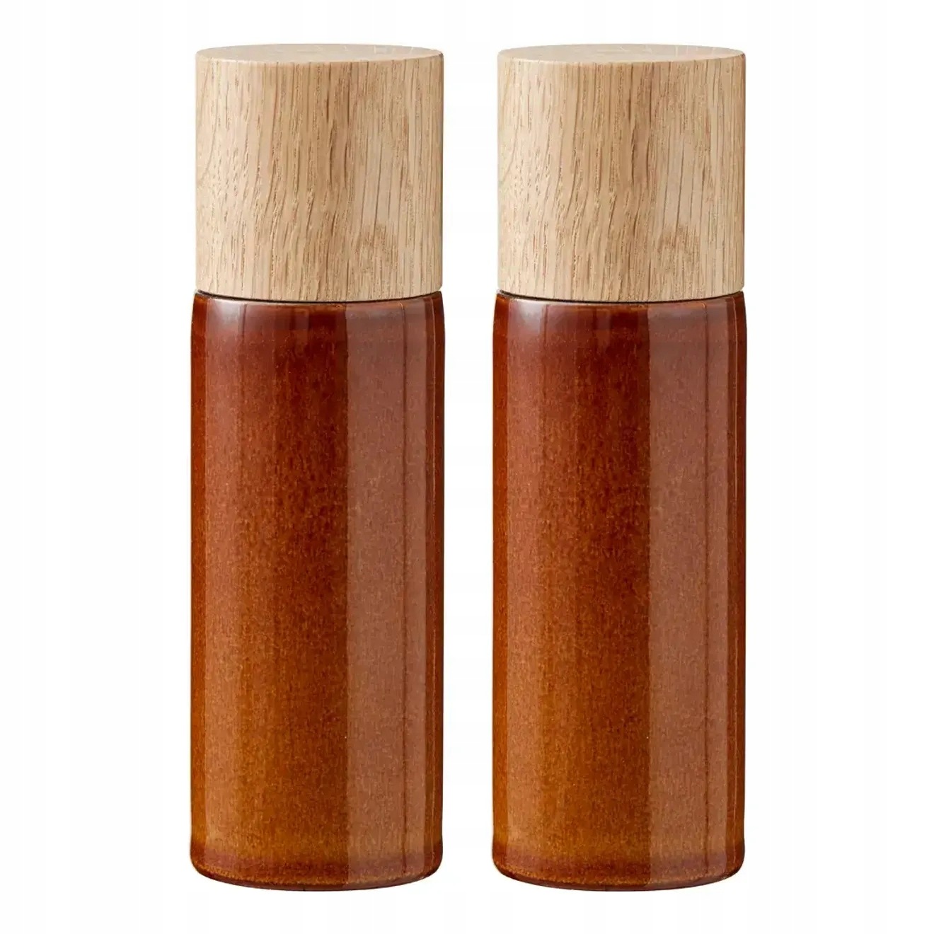 Bitz Sada 2 mlýnků na sůl a pepř, 17 cm, amber