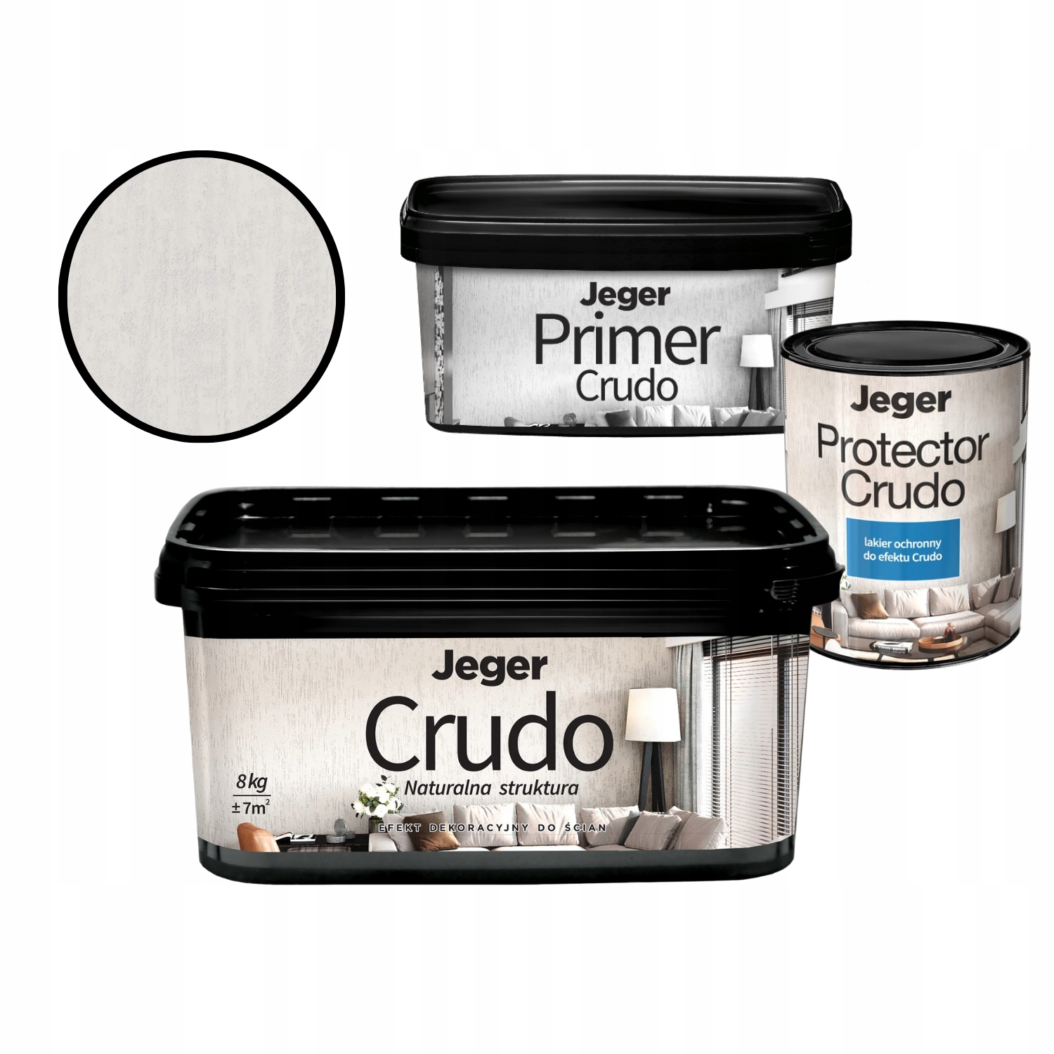 Zestaw Dekoracyjny Ścienny Naturalne Wżery Crudo Dream Primer Lakier
