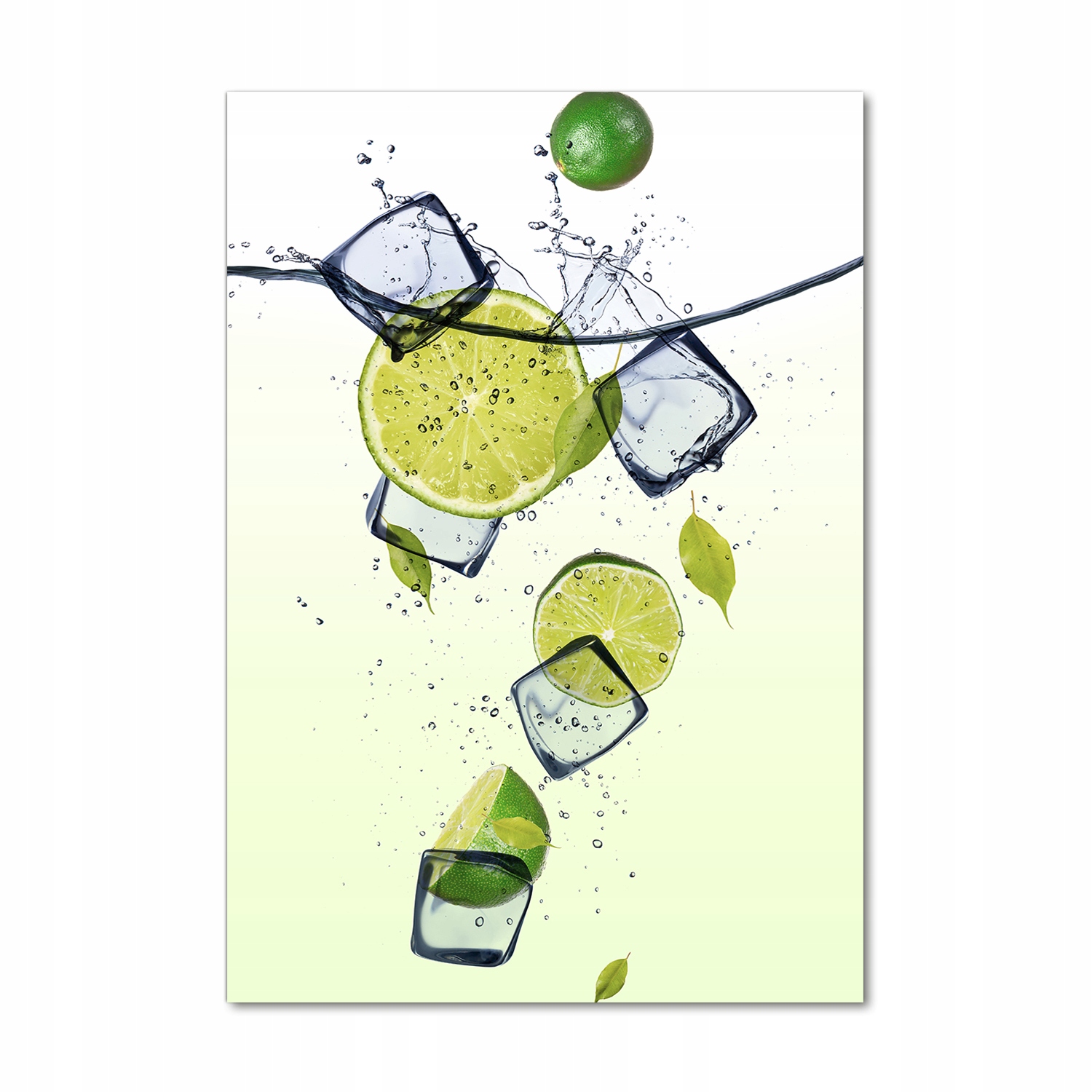 

Foto obraz akrylowy do salonu Limonki i lód 70x100