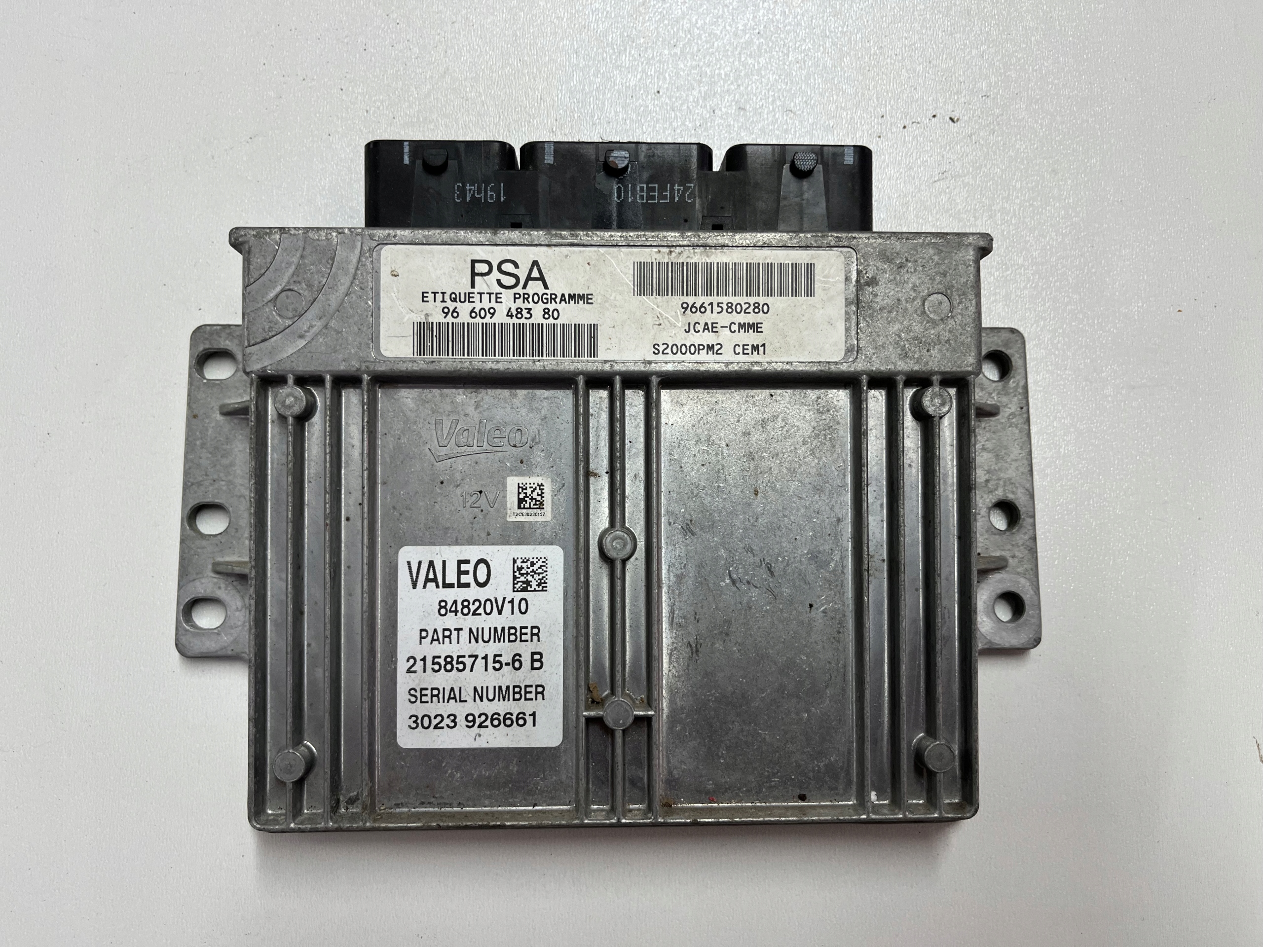 Bedienteil DES MOTORS Citroen 9661580280 S2000PM2 9660948380