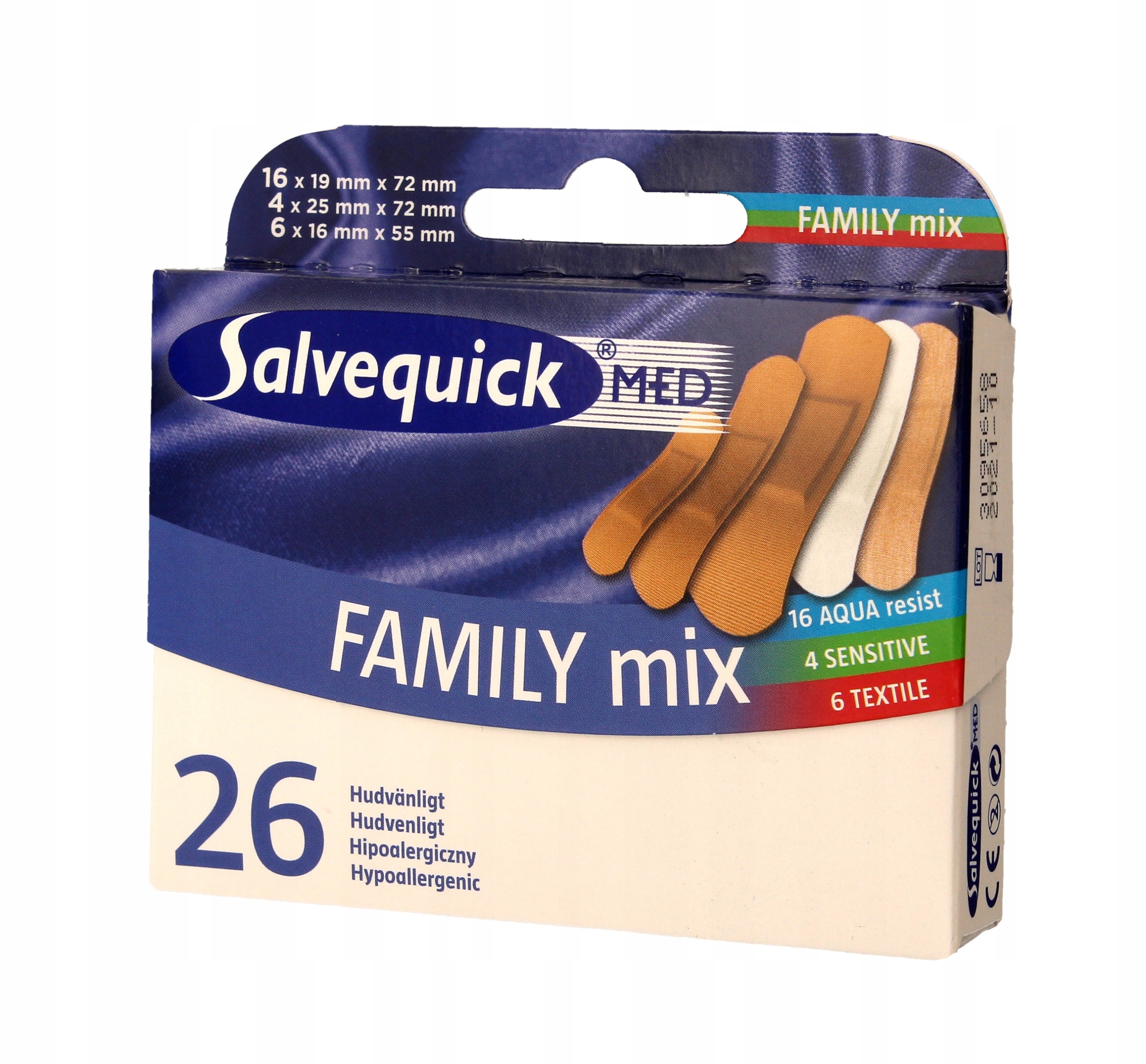 

Salvequick Plastry Family Mix 26szt