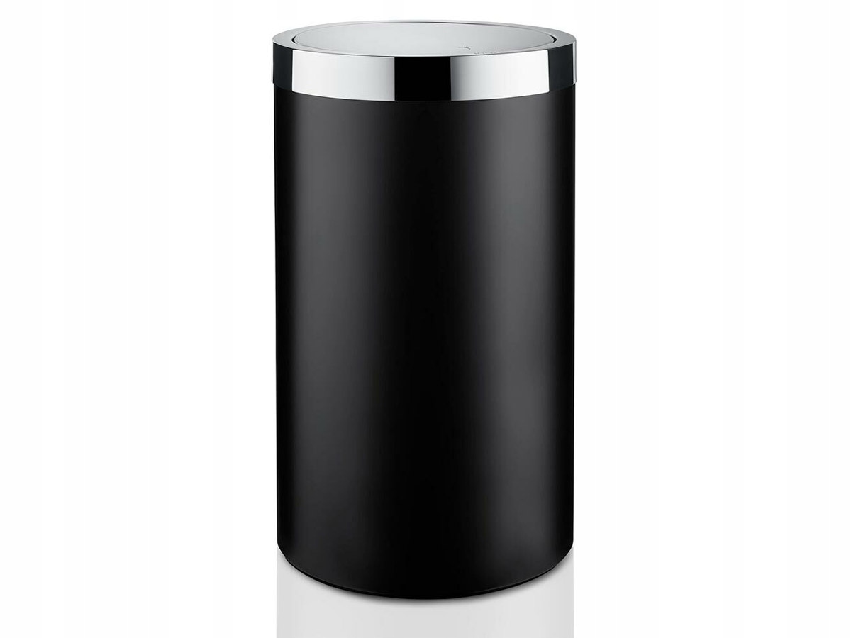 Joop! Chromeline Black kosz na pranie czarny/chrom