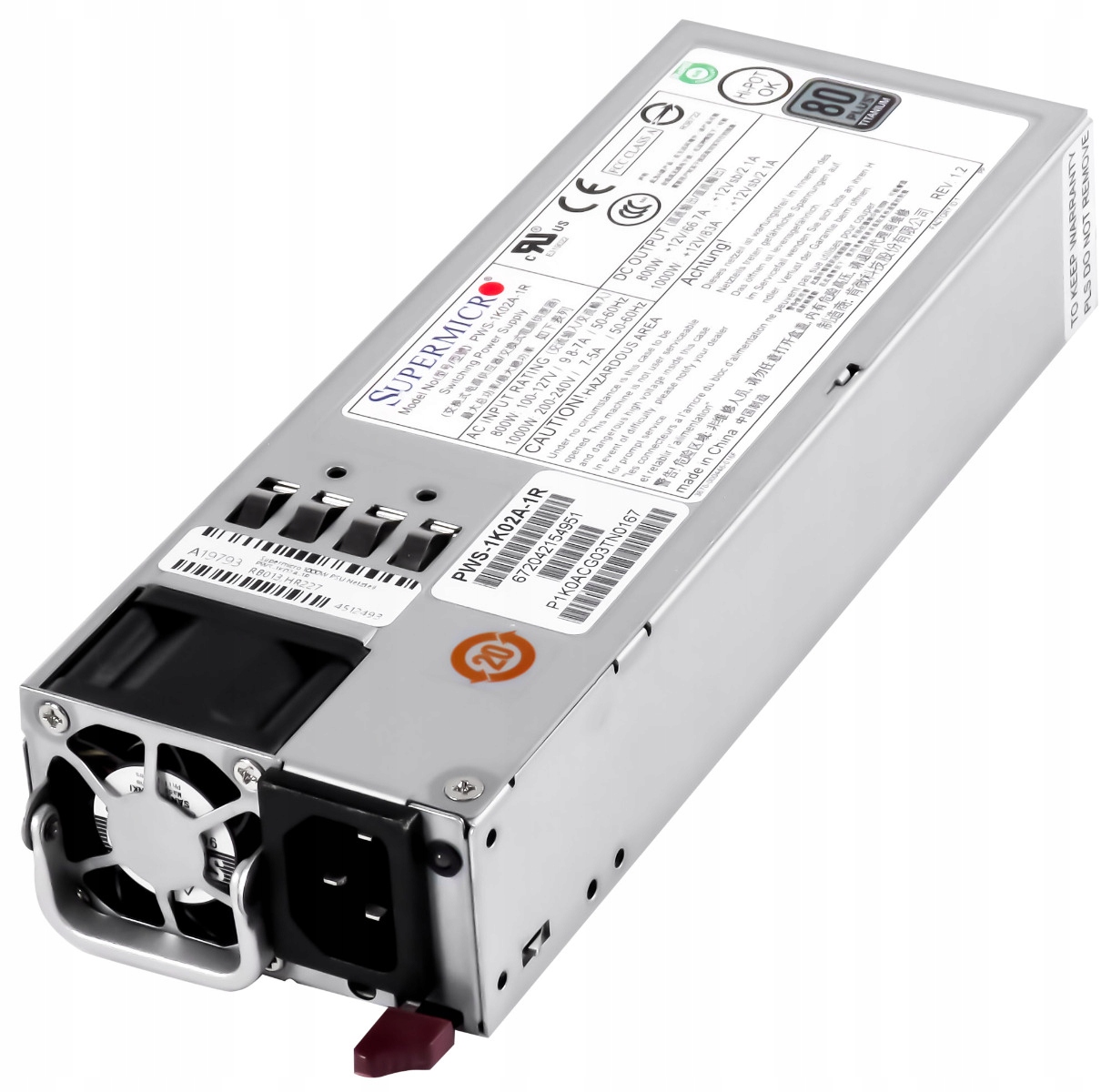 Supermicro PWS-1K02A-1R 800W 1000W 1U