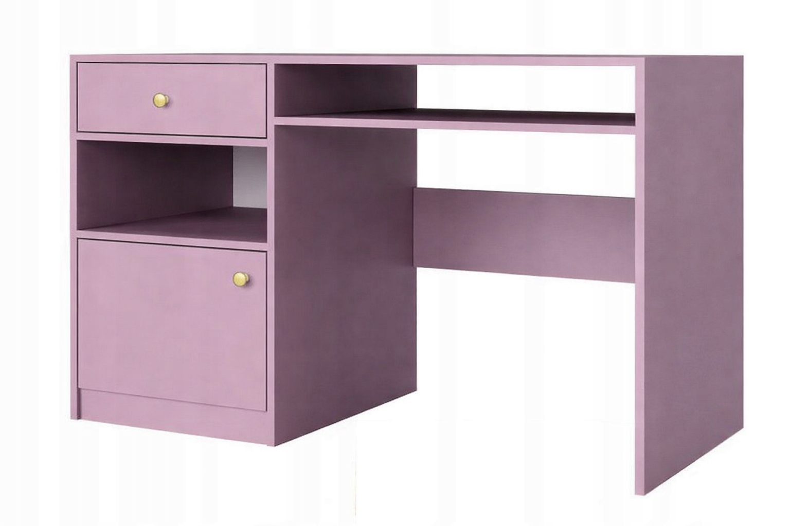 Biurko z szufladą 125cm SIENA śliwka MEBLETELENGA