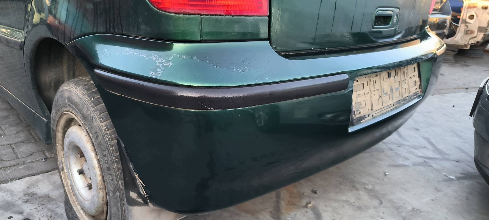 bumper rear part green VOLKSWAGEN POLO 6N 5D HB