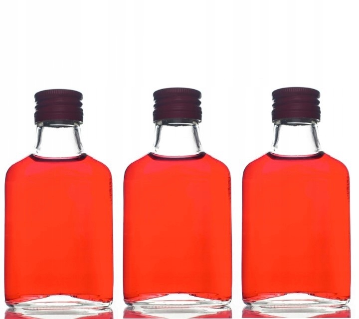

50x Butelka Piersiówka 100ml zakrętka Nalewki