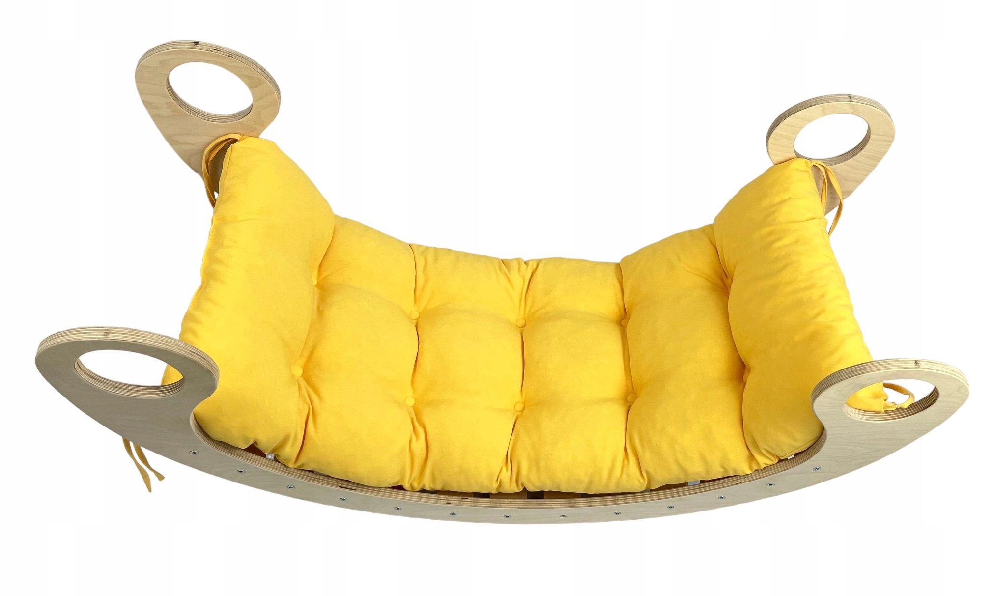 Poduszka na bujak Montessori Żółta dziecięca S