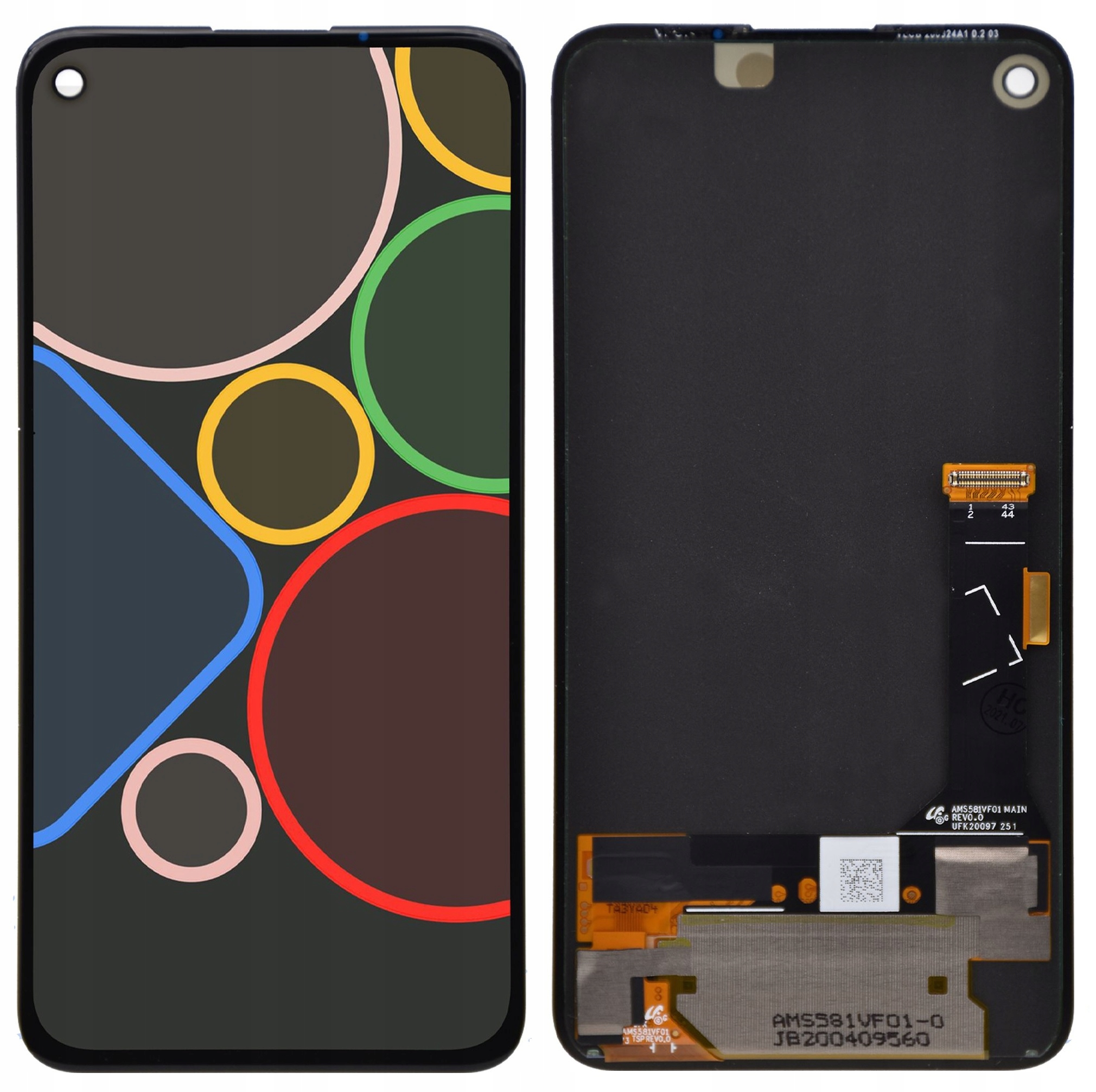 Displej LCD Google Pixel 4A 5G Displej Oled Digitizér Dotyk Rýchlo Čierny