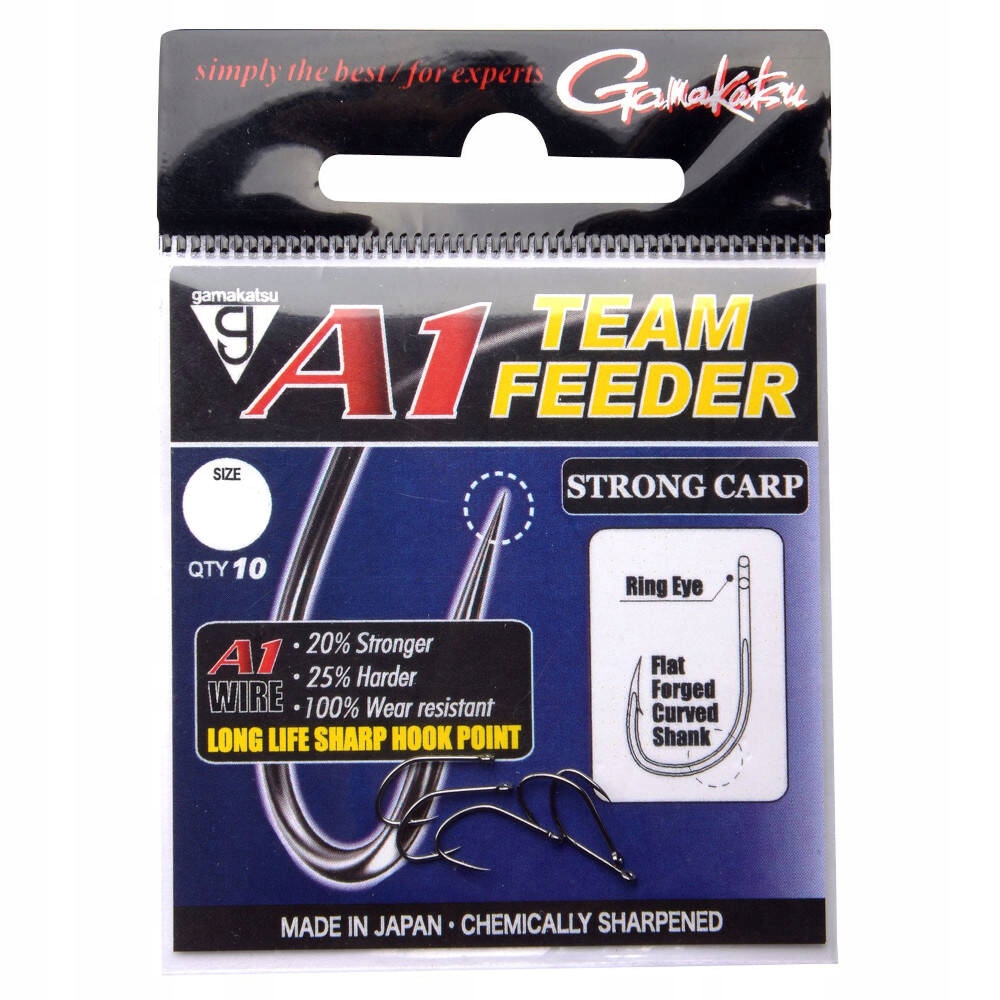 Haczyki Gamakatsu A1 Team Feeder Strong Carp #10