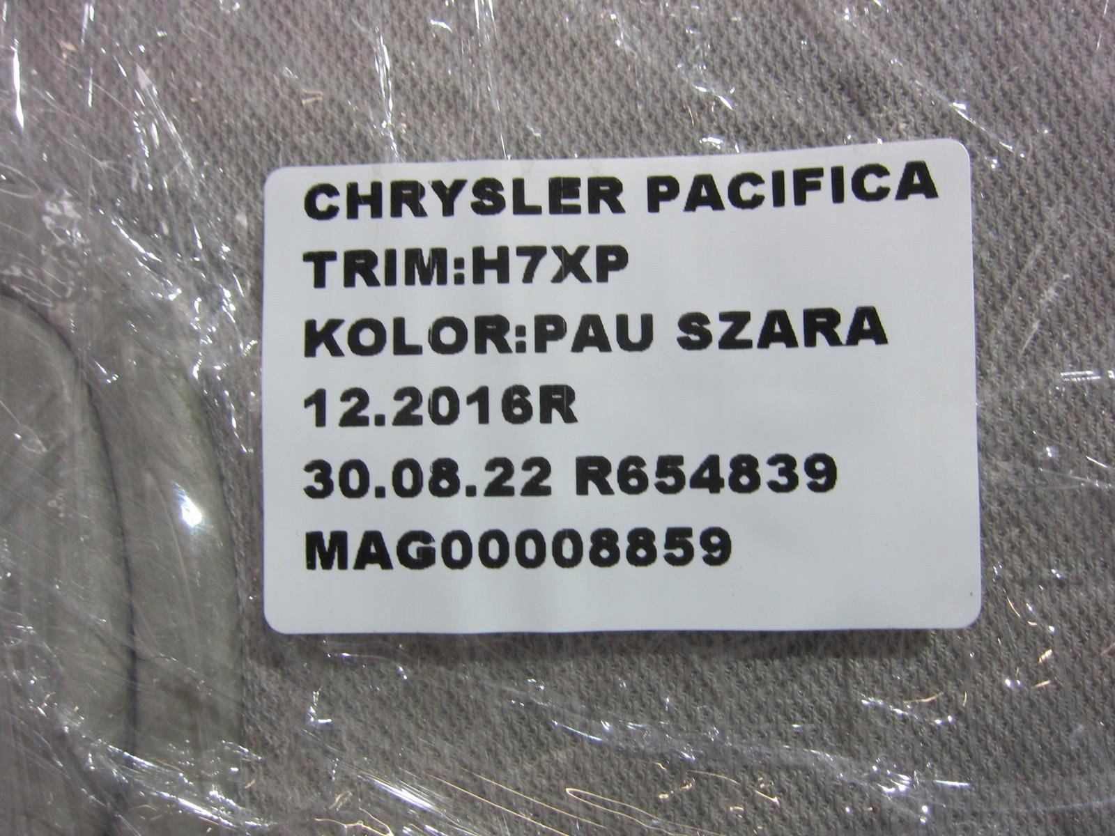 CHRYSLER PACIFICA 2017 навес л P