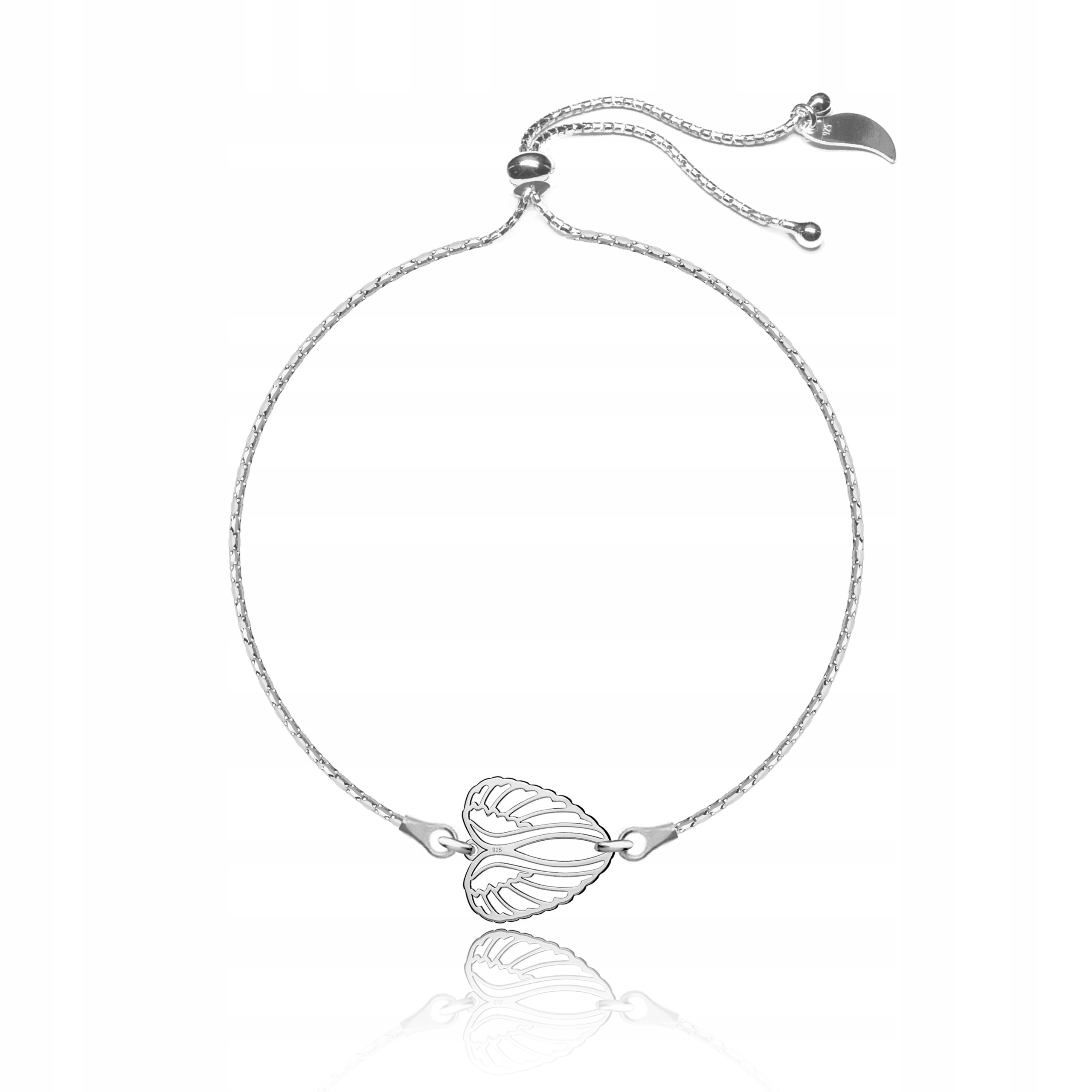 

Bransoletka Ze Stoperem Skrzydła Anioła srebro 925