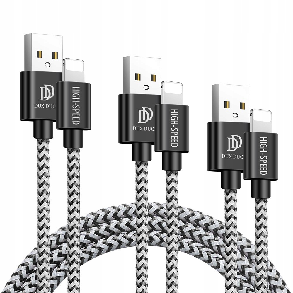 

Zestaw 3x nylonowy kabel przewód Usb - Lightning