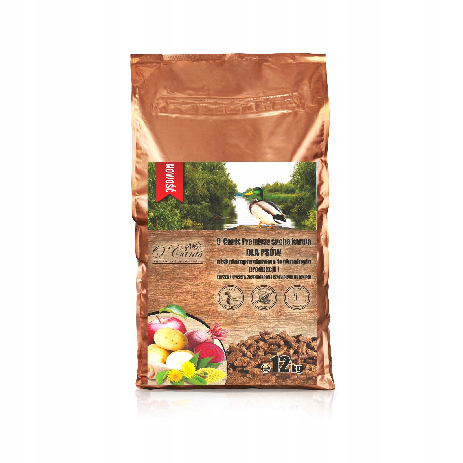 Levně Krmivo krmivo pro kachny O'Canis 12 kg