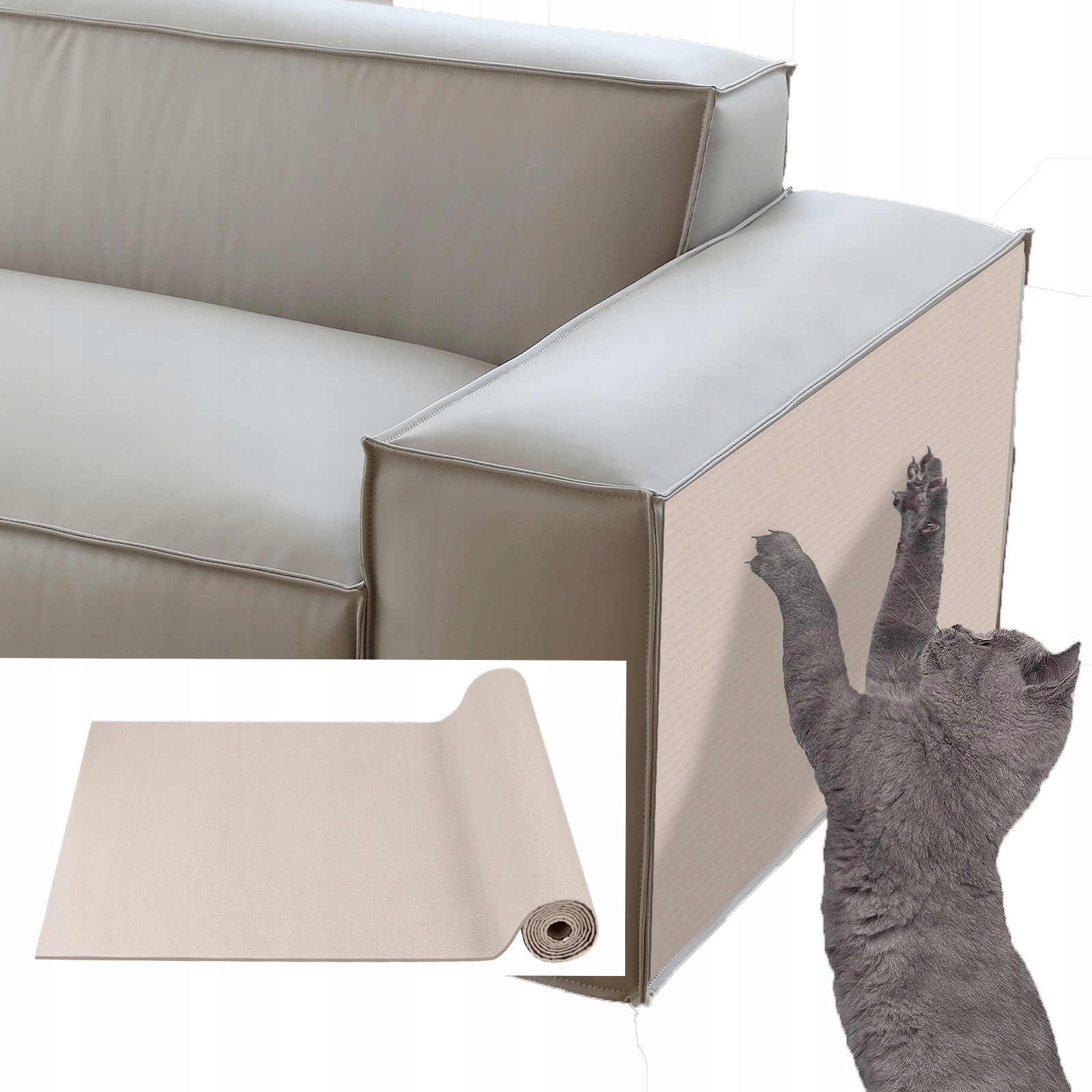 Škrabadlo pro kočky, samolepicí, ochranná pohovka, trimovatelné, 100*40