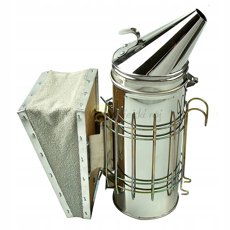 

Podkurzacz nierdzewny, miech skóra naturalna duży