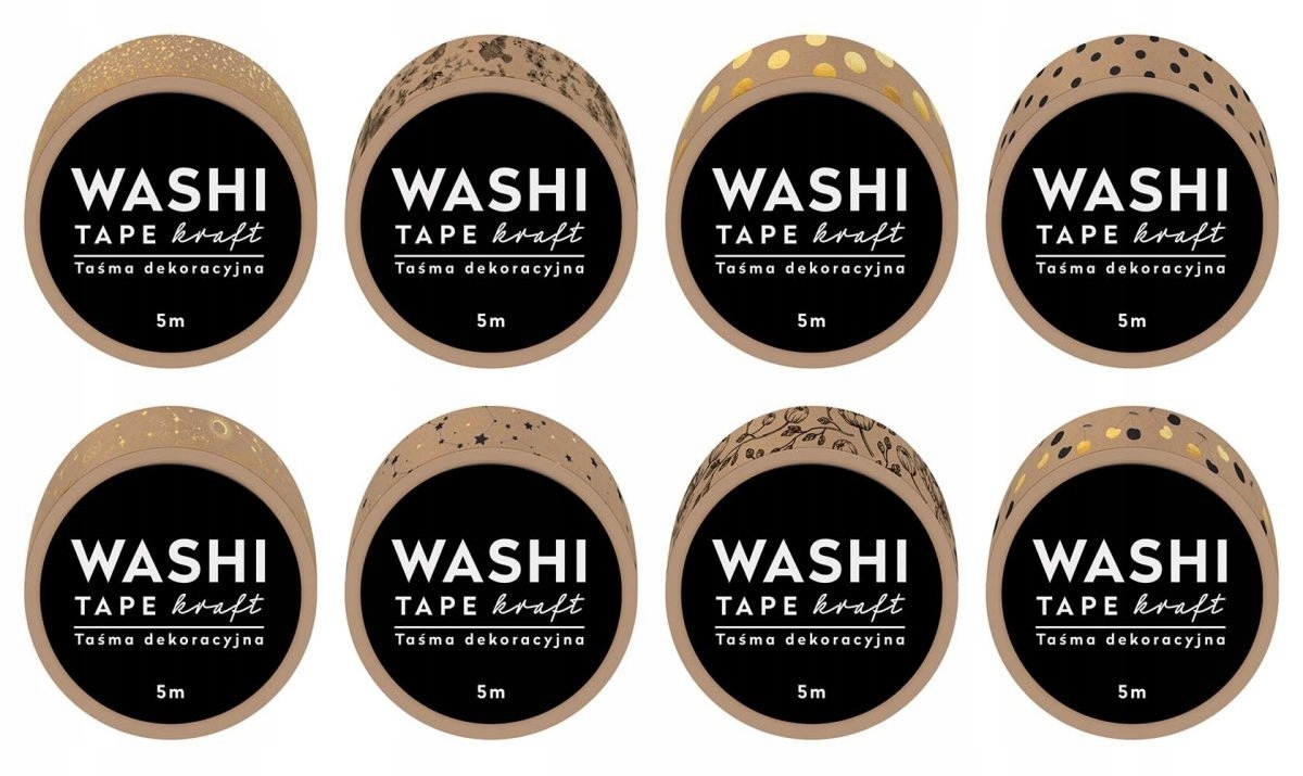 TAŚMA DEKORACYJNA WASHI TAPE KRAFT INTERDRUK Rodzaj taśma washi
