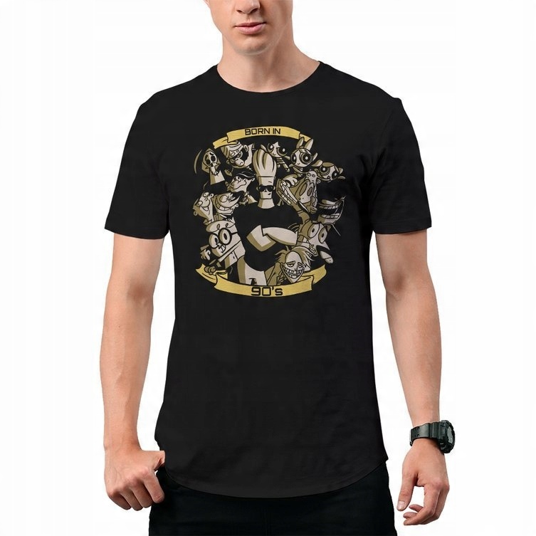 

Koszulka T-Shirt Born In 90s Stare Kreskówki XL