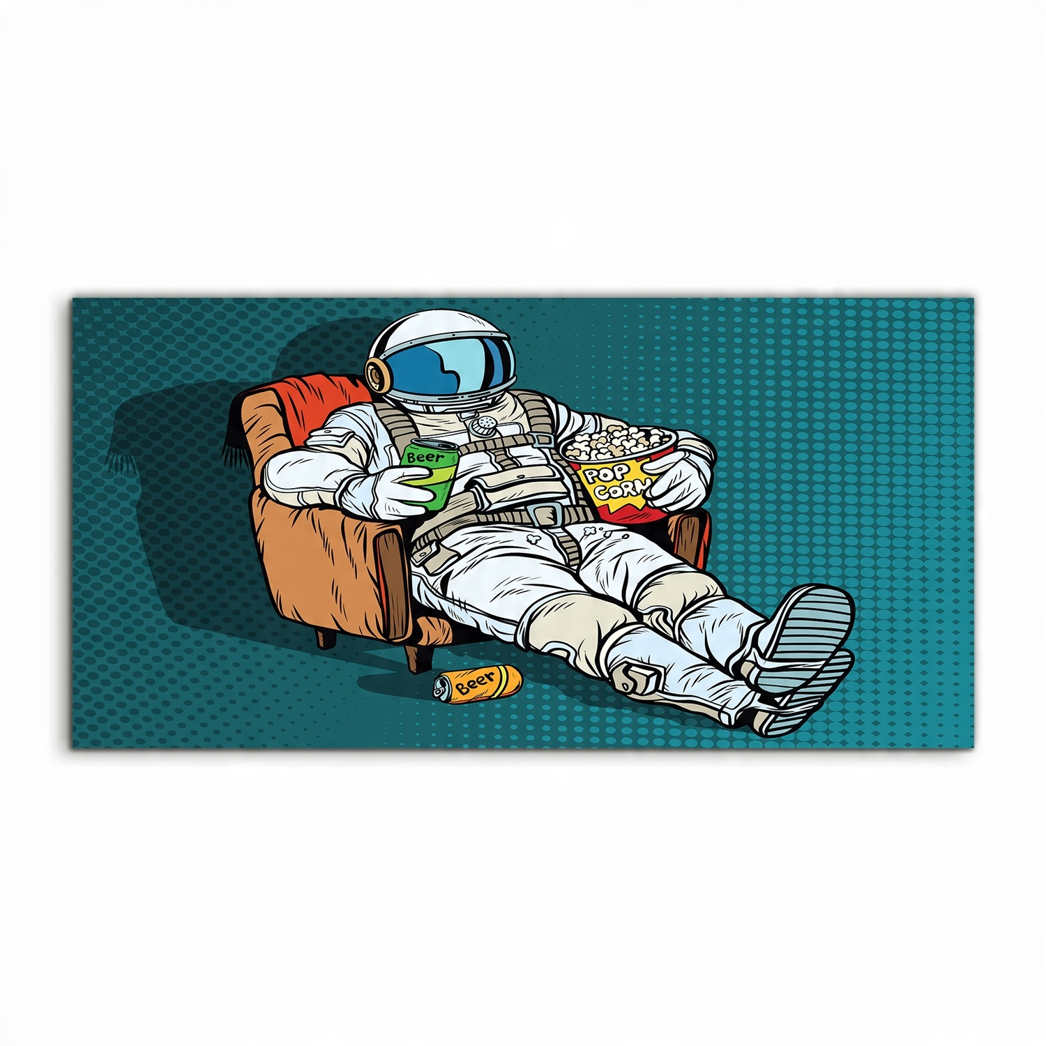 

Fotoobraz 100x50 na ścianę Astronauta Niedźwiedź