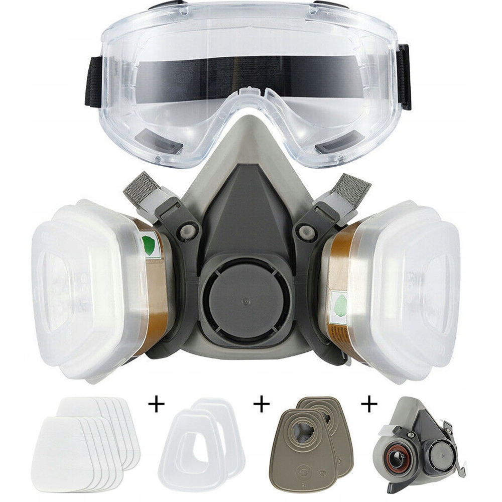MASKA GAZOWA PEŁNOTWARZOWA Z RESPIRATOREM ZFILTREM Marka bez marki