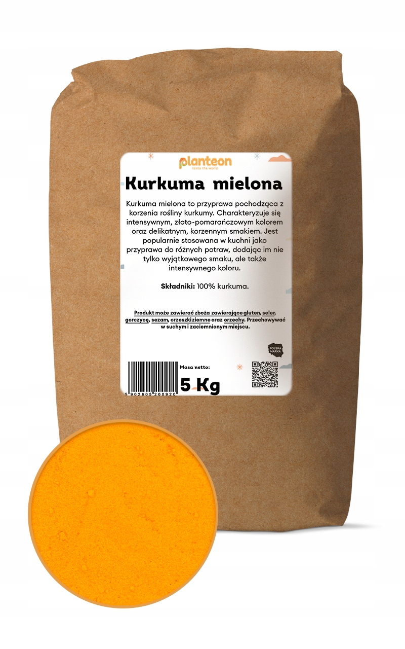 Levně Kurkuma mletá 5 kg přírodní kvalita koření bez chemie