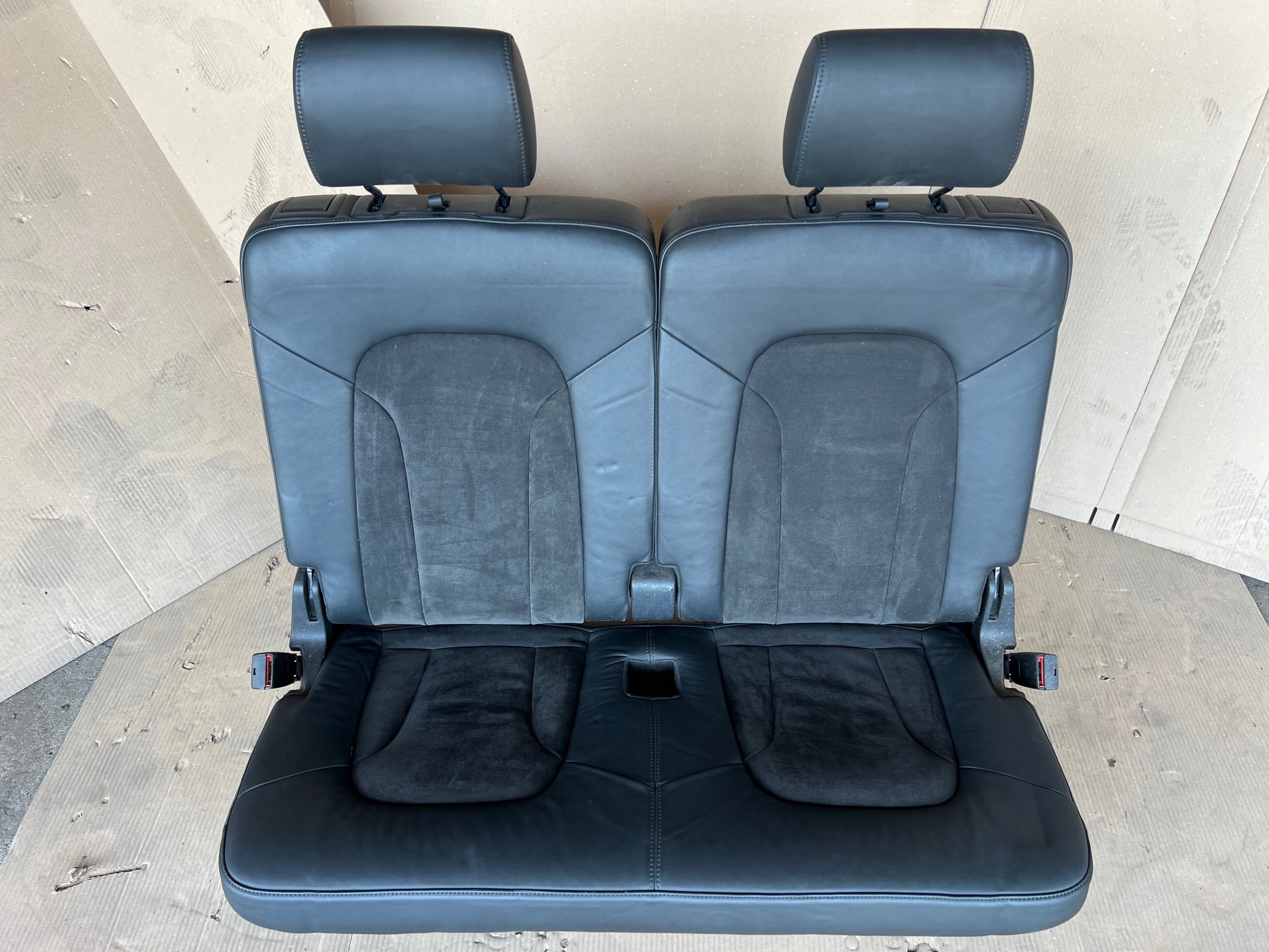 AUDI Q7 4L Sitz III 3 RZAD Halbleder