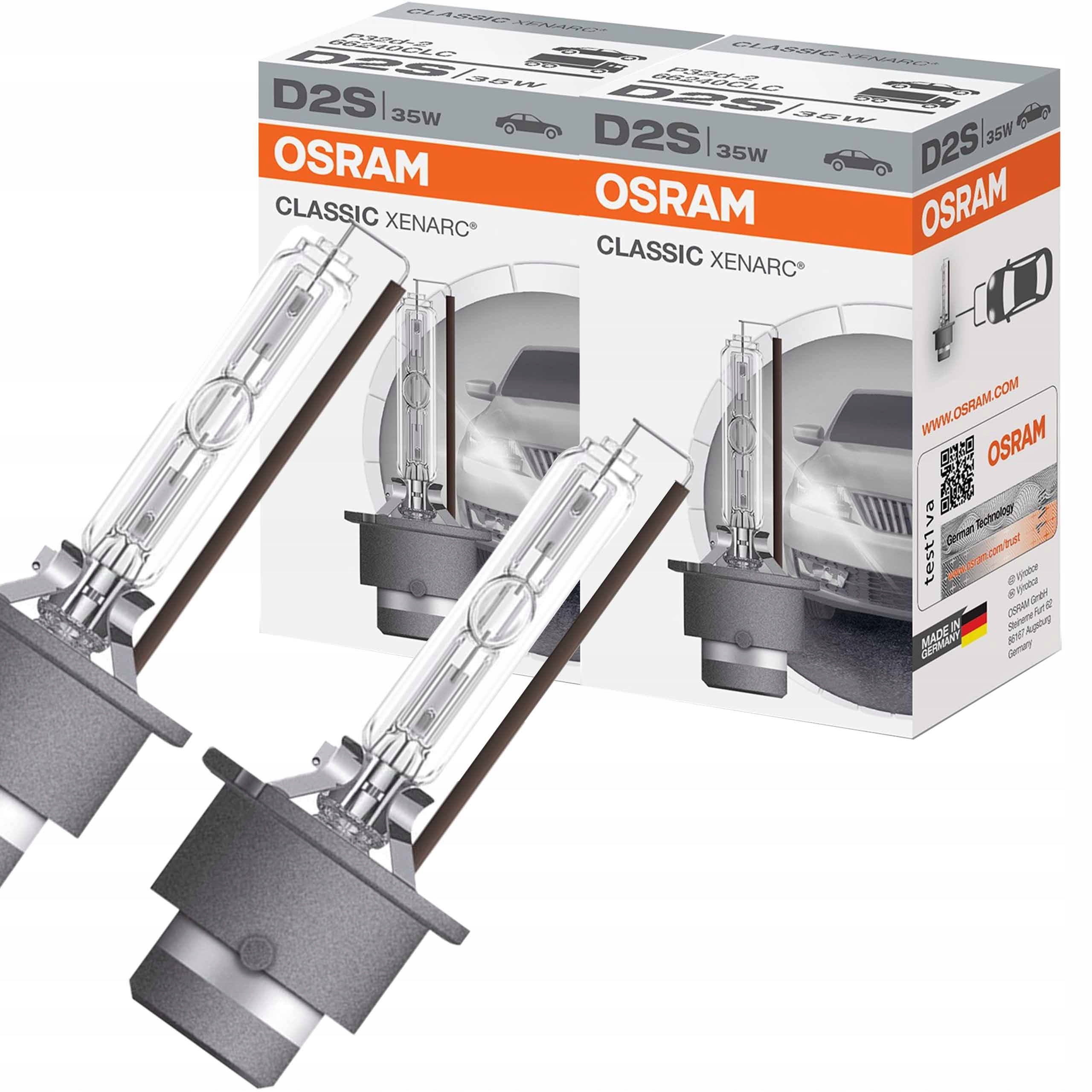 

Żarówki D2S Osram Xenon Ksenon Żarnik 66240 2 Szt