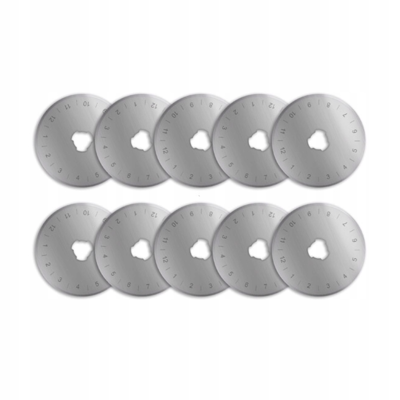 Čepele rovné pro kotoučový nůž Texi Olfa Donwei 45 mm sada 10 kusů