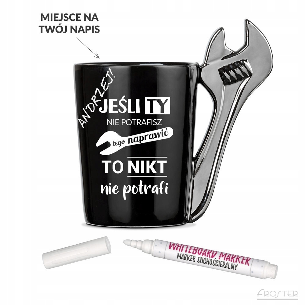 

Kubek Złotej Rączki z kluczem 400ml