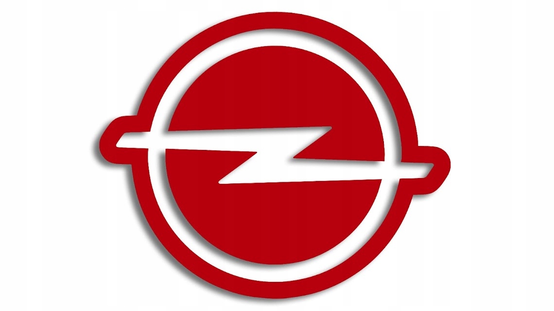 

Wycinana naklejka Opel czerwona