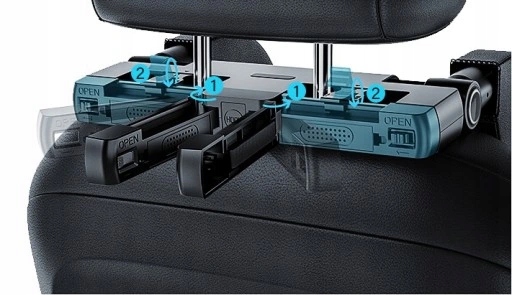 ZAGŁÓWEK PODUSZKA NA GŁOWE DO SAMOCHODU UCHWYT TEL Stan opakowania oryginalne