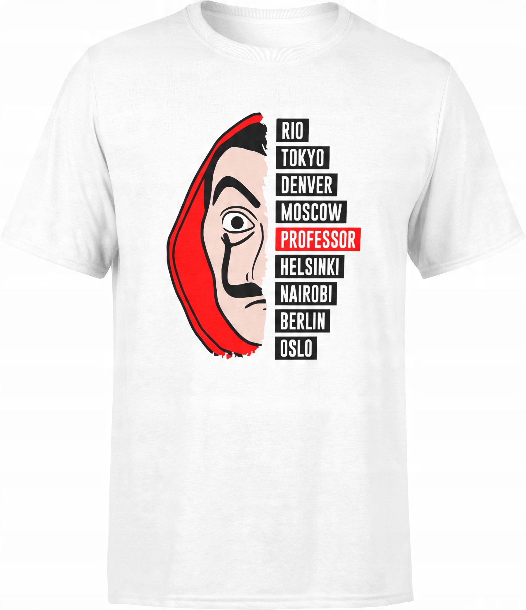 

Męski T-shirt Dom Z Papieru Professor Rozmiar L