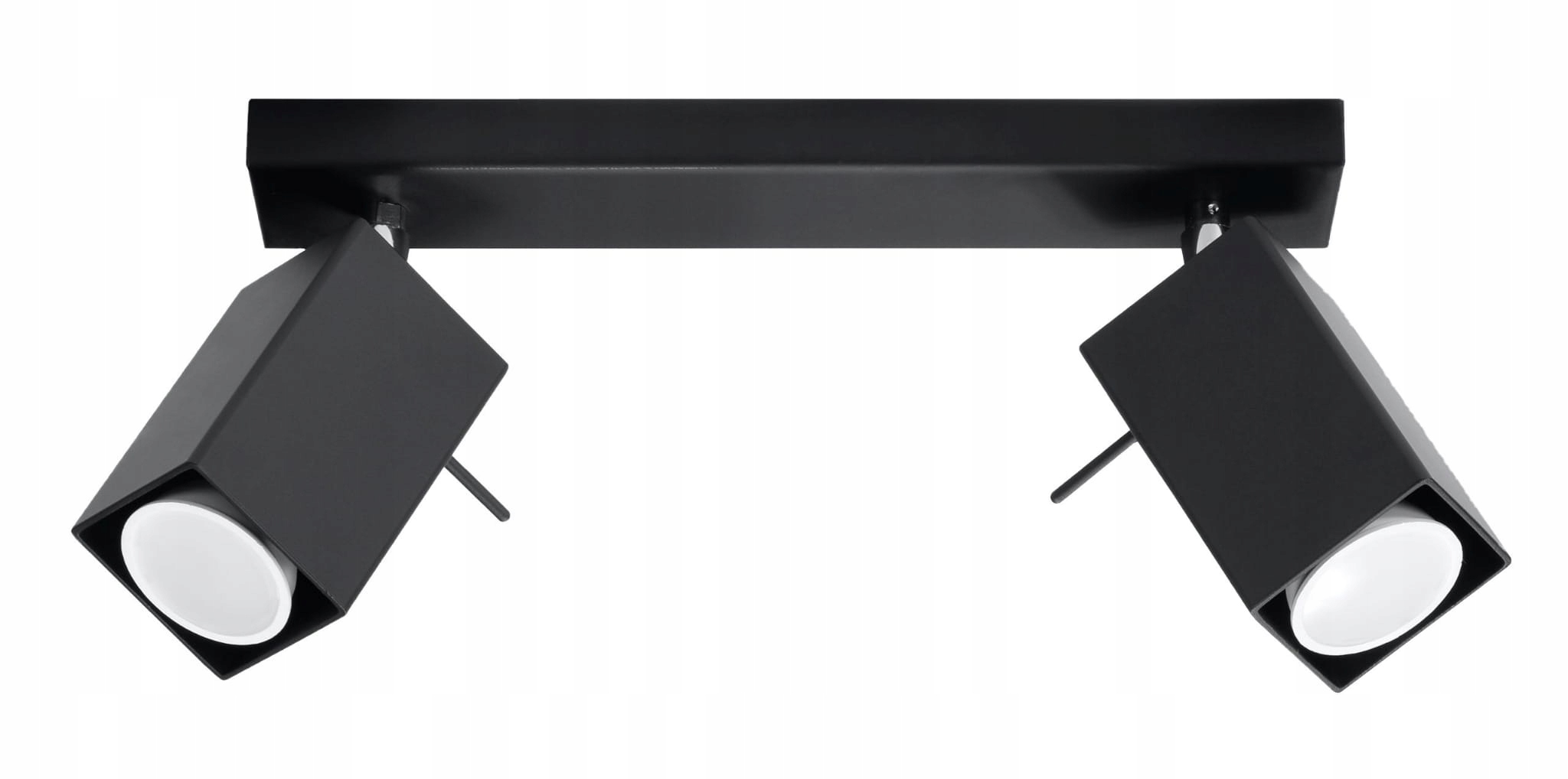 Stropní svítidlo bílé 2 reflektory nastavitelné lišta 30 cm do obýváku Sollux