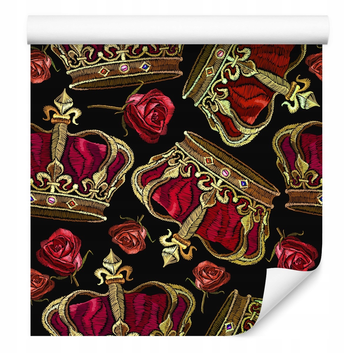 Mládežnická tapeta Zlaté Koruny Růže Květiny Dekor