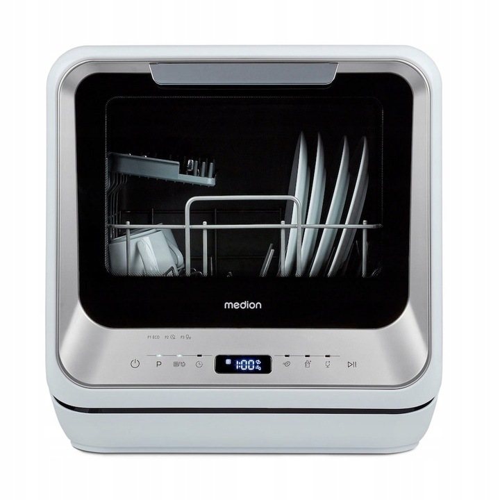 Mała Zmywarka Stołowa Wolnostojąca 2 Komplety 6 Programów 5L Do Kampera