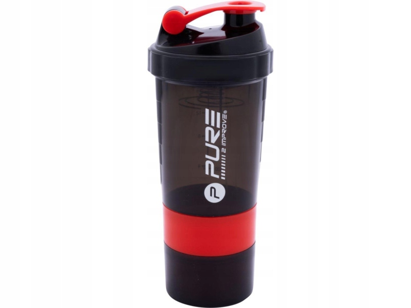 Shaker Pure 2 Improve 7095725 Czarno-czerwony (500 ml)