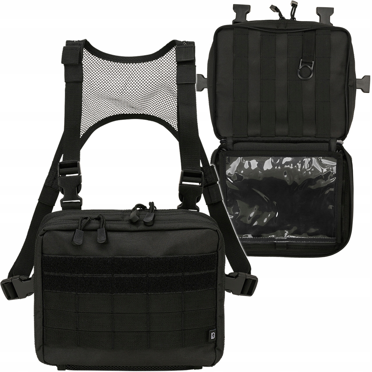 Kamizelka taktyczna wojskowa ochrona Brandit Us Cooper Chest Pack Czarna