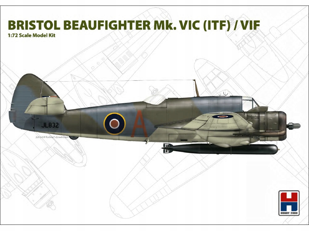 Letadlo Bristol Beaufighter VIC 72004 Hobby 2000