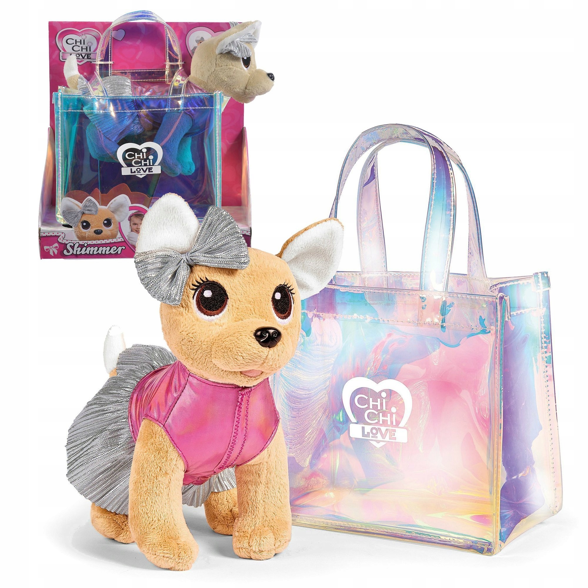 

Chi Chi Love Lśniąca Moda Maskotka Piesek +torebka